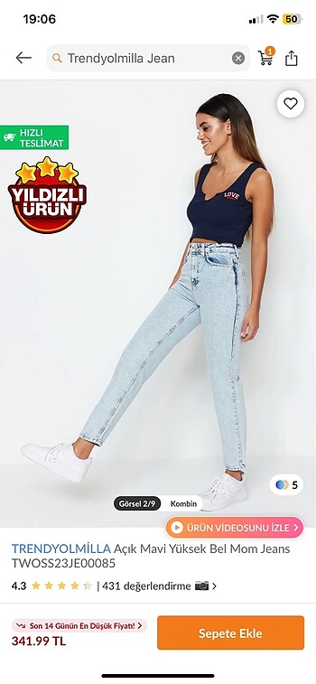 Trendyol & Milla Jean kot