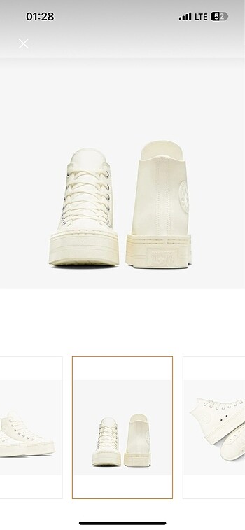 36,5 Beden Converse Chuck Taylor All Star Modern Lift Platform Canvas Kadin