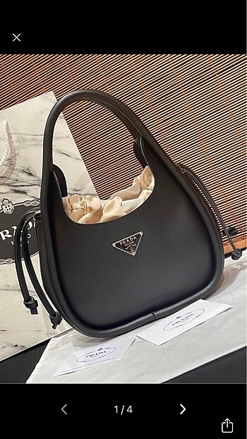 Prada toz torbalı çanta
