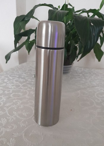 Gri Çelik Termos Şişe - Görsel 2