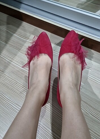 38 Beden pembe Renk Fuşya stiletto kadın topuklu ayakkabı