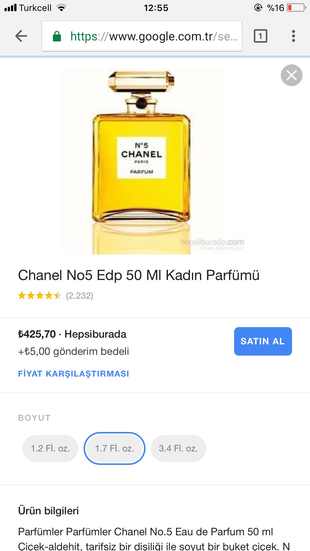 Chanel no19 büyük boy