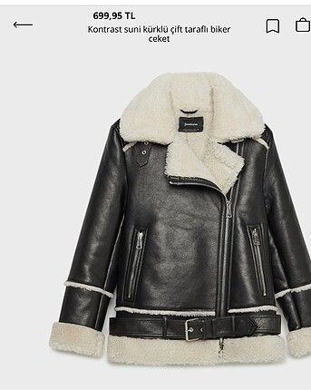 Stradivarius- Çift Taraflı Biker Ceket