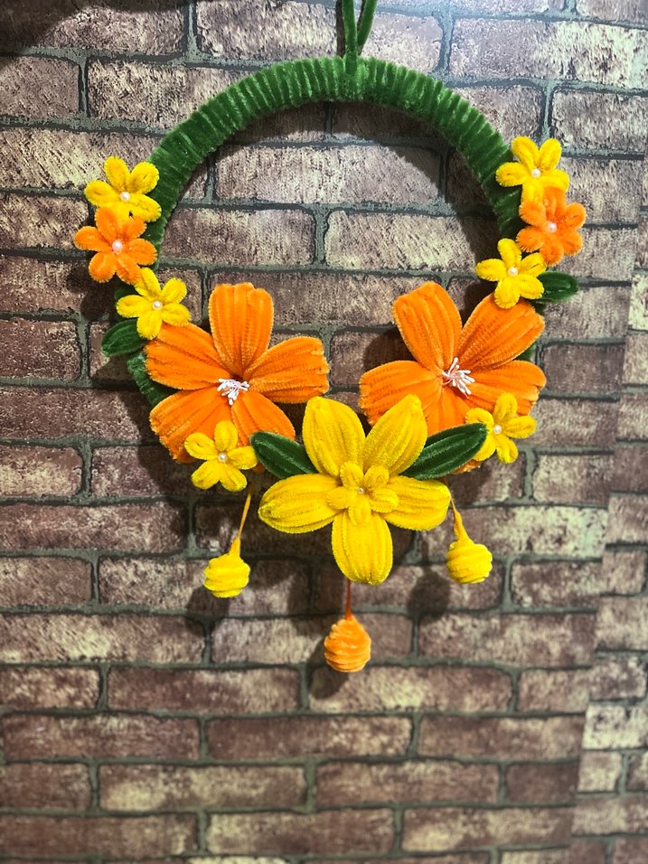 Renkli Çiçekli Kapı Süsü - Görsel 2