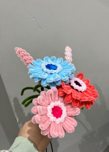 Renkli şönil papatya - Görsel 2