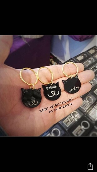 Kedi tasma ucu isimliği