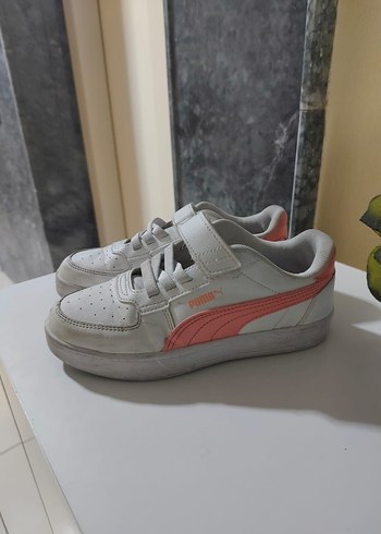 34 Beden Kızlar için Beyaz Pastel Baskılı Spor Ayakkabı