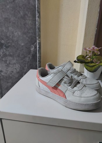 Kızlar için Beyaz Pastel Baskılı Spor Ayakkabı