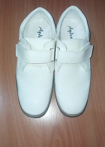 Beyaz Erkek Çocuk Cırt Cırtlı Ayakkabı - Görsel 5