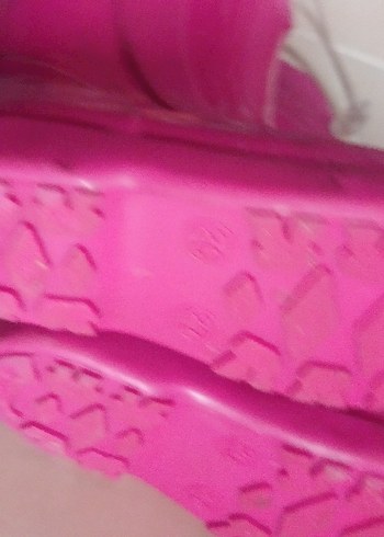 Kız Çocuk Pembe Lastik Çizme - Görsel 5