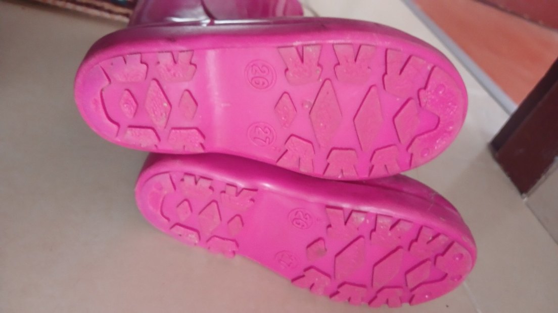 Kız Çocuk Pembe Lastik Çizme - Görsel 2