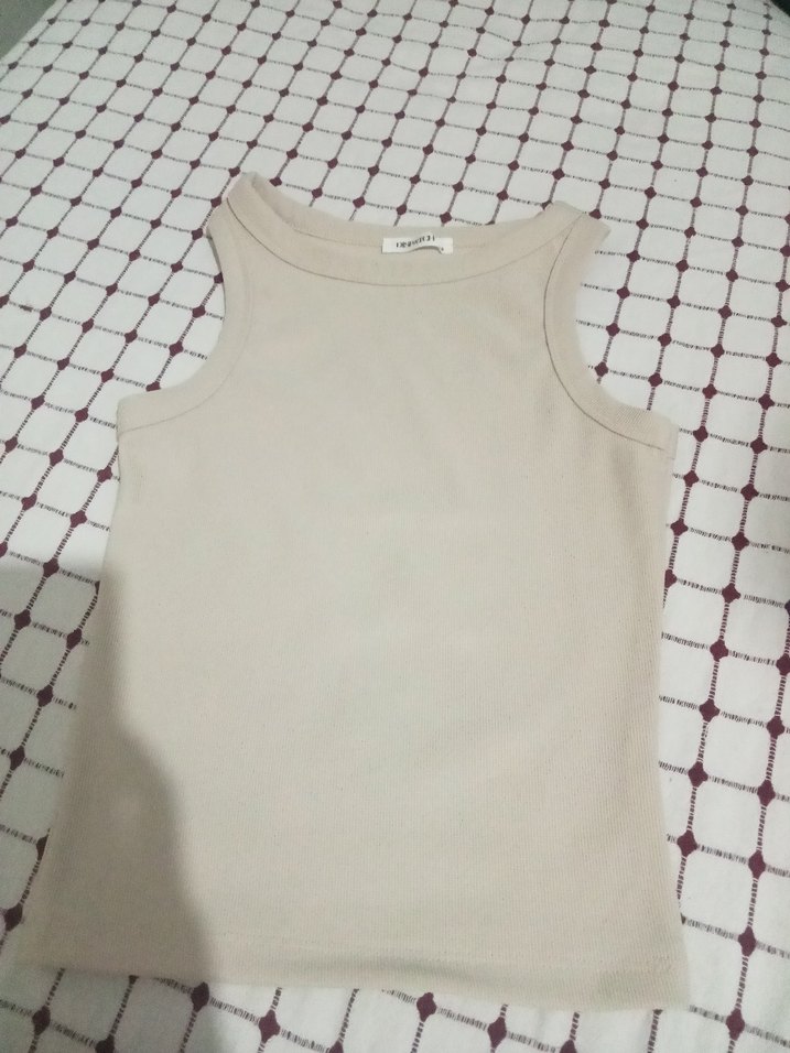 Bej Kolsuz Mini Kadın Atlet - Görsel 3