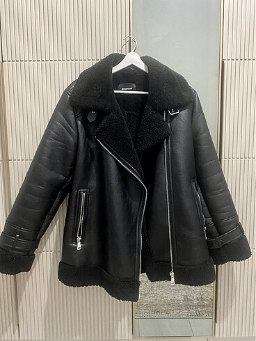 Stradivarius biker siyah ceket