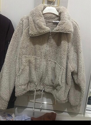 Peluş mont ceket