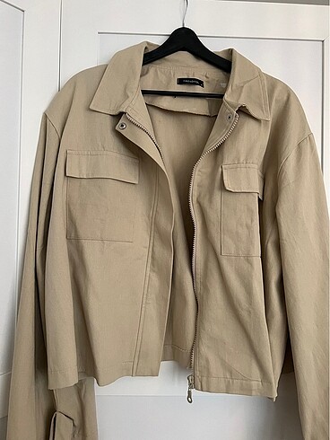 TRENDYOL 42BEDEN KISA CANVAS CEKET
