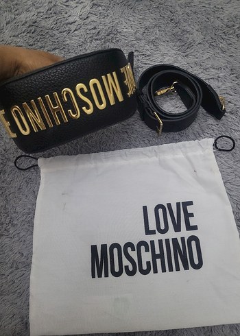 Love Moschino Siyah Deri Kadın Çanta - Görsel 8