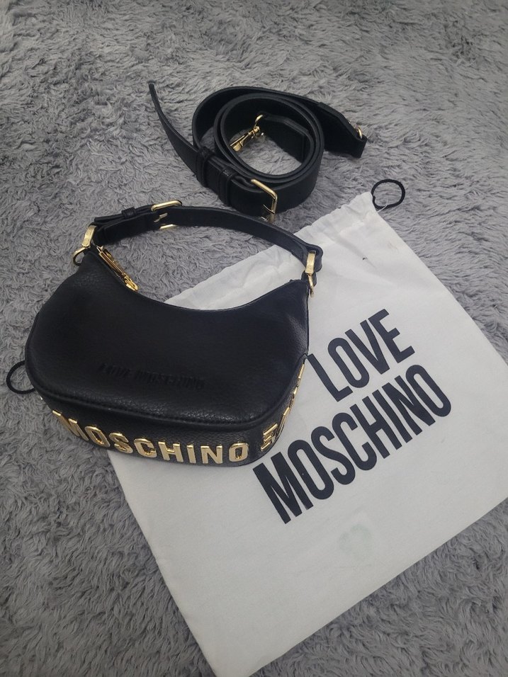 Love Moschino Siyah Deri Kadın Çanta - Görsel 4