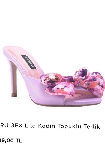 NİNEWEST 36 NUMARA TOPUKLU TERLİK - Görsel 5