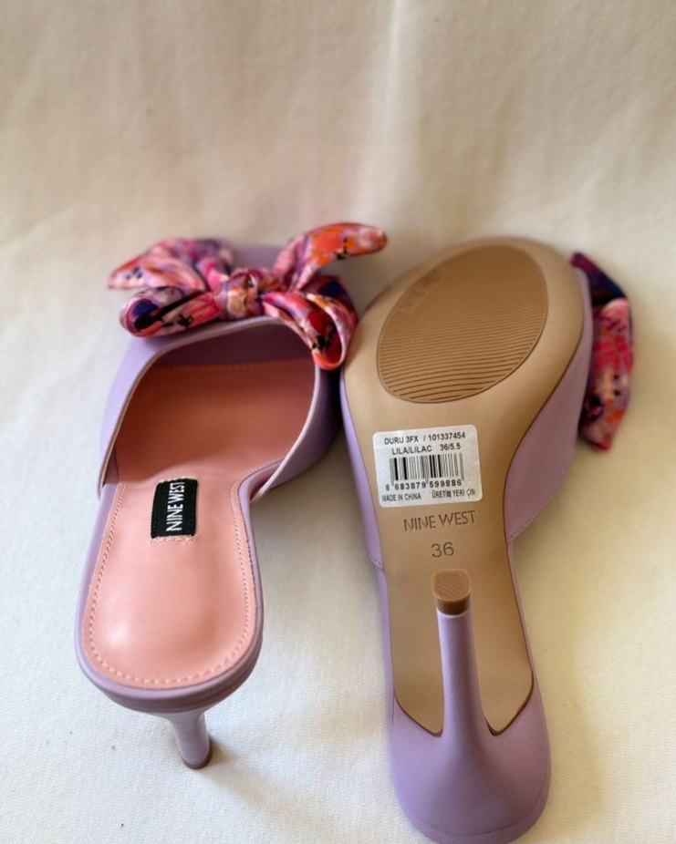 NİNEWEST 36 NUMARA TOPUKLU TERLİK - Görsel 4