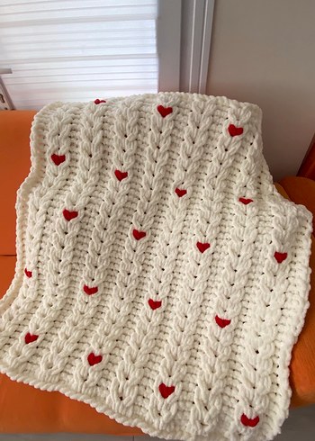 Kalpli Beyaz Renkli Battaniye - Görsel 3