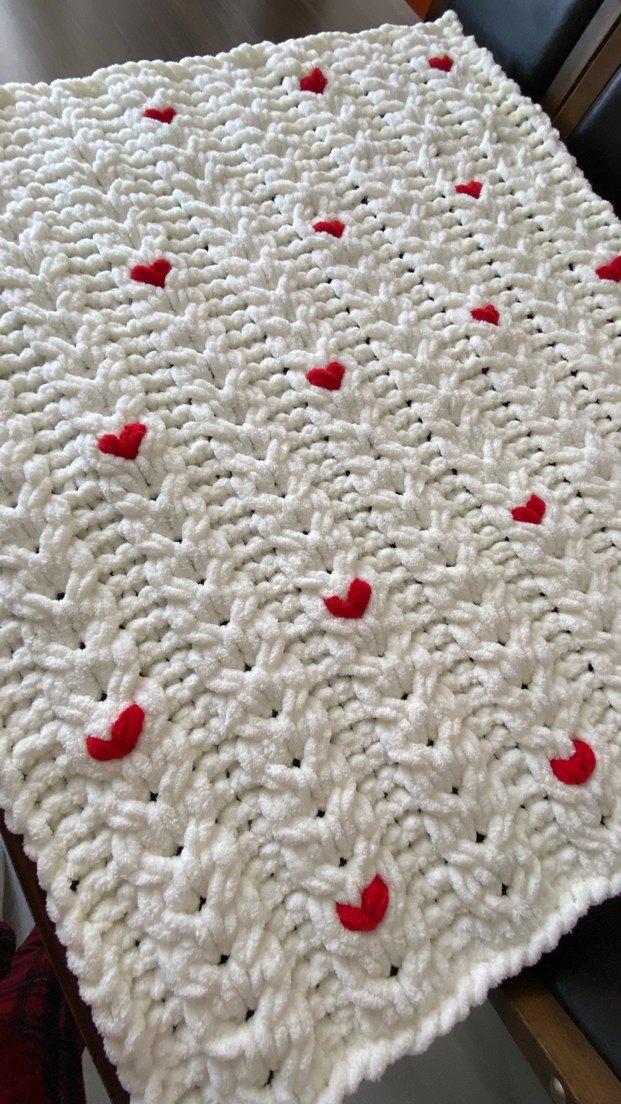 Kalpli Beyaz Renkli Battaniye - Görsel 4