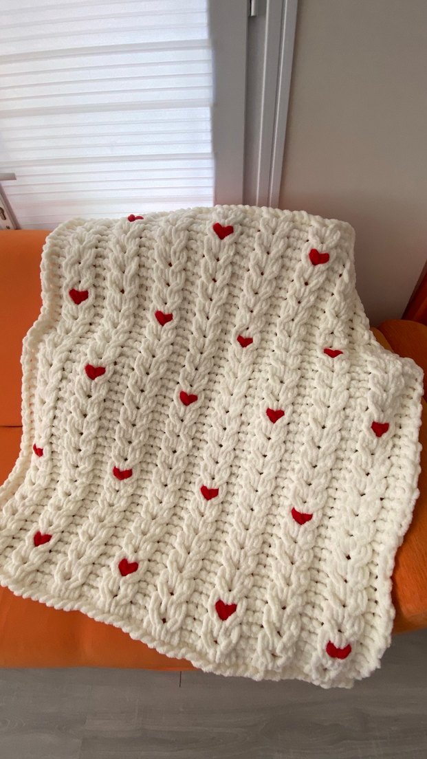 Kalpli Beyaz Renkli Battaniye - Görsel 3