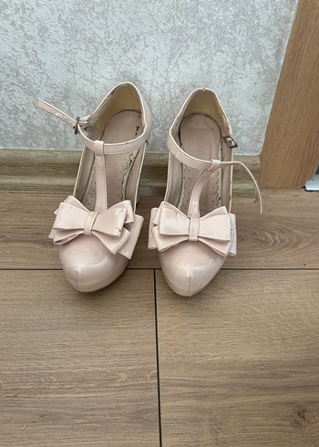 Pudra Platform Topuklu Kadın Ayakkabı - Görsel 2