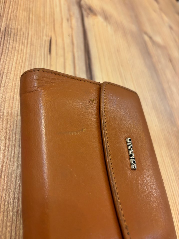 Kahverengi Deri Kadın Cüzdanı - Görsel 2