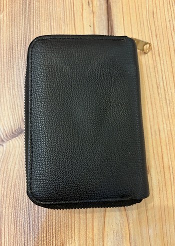 Siyah Deri Kadın Cüzdanı Fermuarlı - Görsel 2