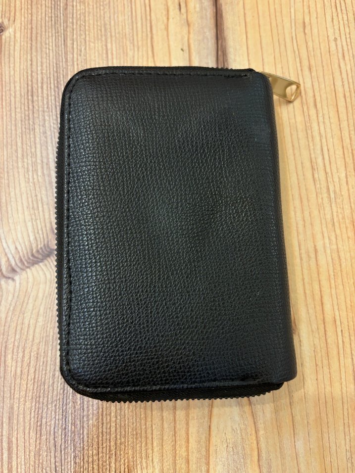 Siyah Deri Kadın Cüzdanı Fermuarlı - Görsel 2