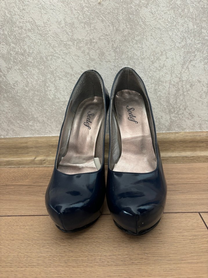 Kadın Lacivert Platform Topuklu Stiletto - Görsel 2