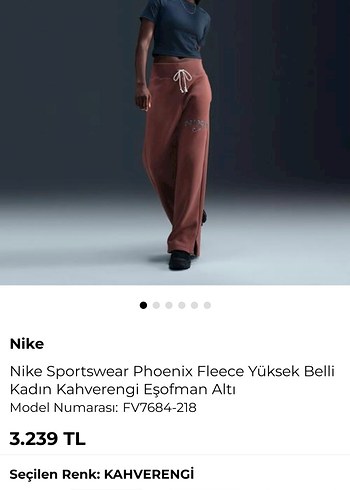 s Beden beyaz Renk Nike Gri Rahat Kesim Kadın Eşofman Altı