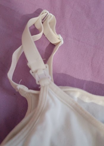 Beyaz Kolsuz Basic Kadın emzirme Atleti - Görsel 4