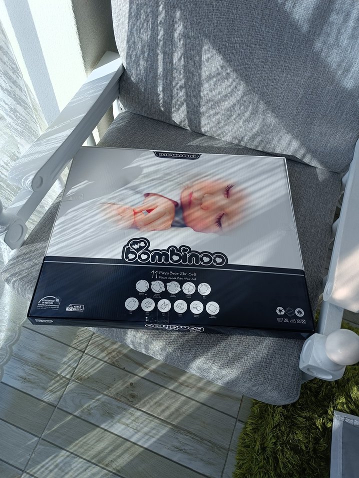 Yeşil Baskılı Bebek zıbın seti - Görsel 2