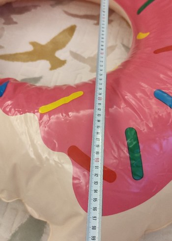  Beden pembe Renk renkli Pembe Donut Şeklinde Deniz Simidi