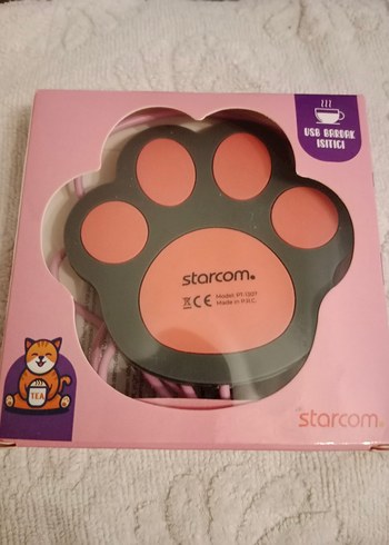 USB Isıtıcılı Pembe Kedi Pençe Bardak Altlığı - Görsel 3