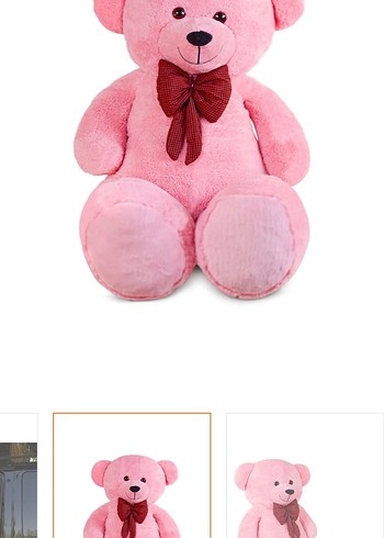 Pembe Peluş Oyuncak Ayı - Görsel 2