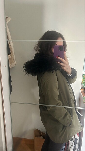 xs Beden Zara Haki Parka