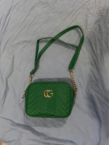 Zara yeşil çanta