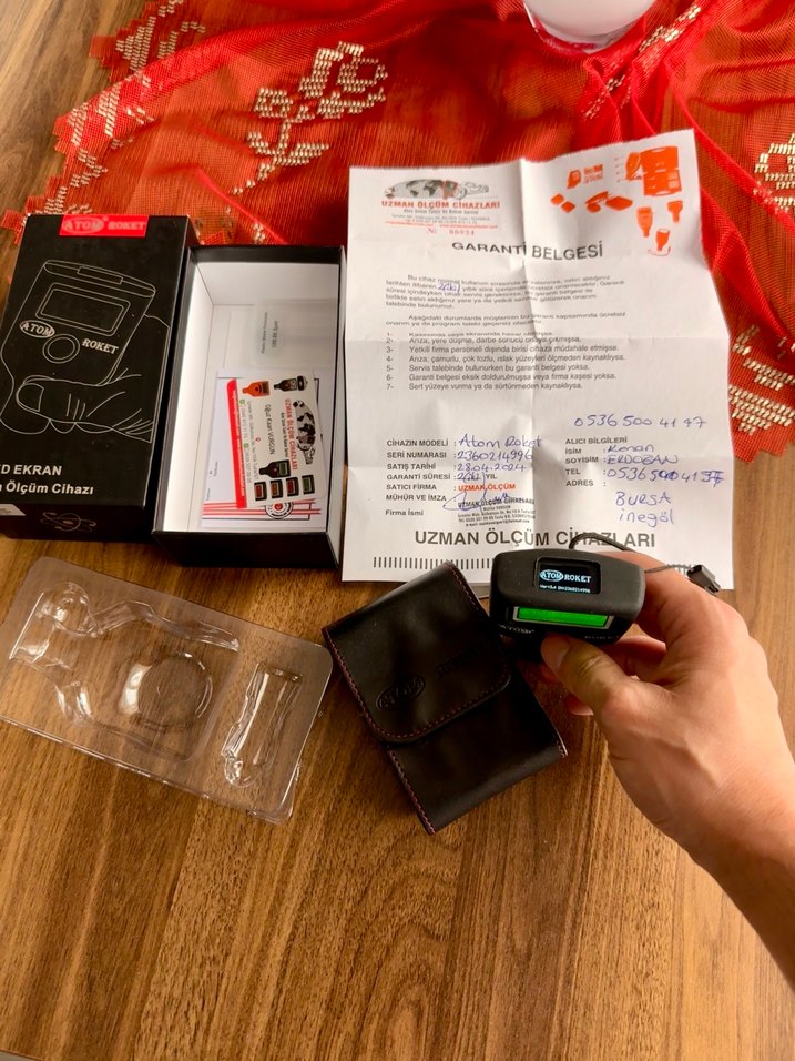 Atom Roket CİFT EKRANLİ Dijital Mikron Ölçer - Görsel 2