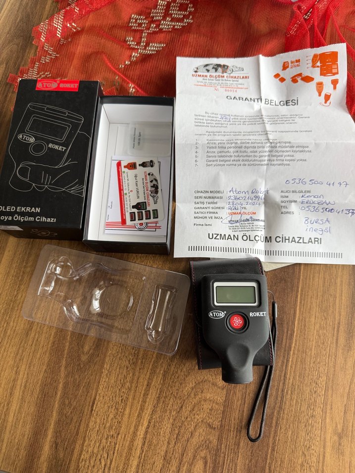 Atom Roket CİFT EKRANLİ Dijital Mikron Ölçer - Görsel 5