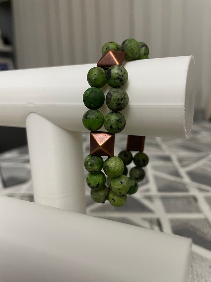 Yeşil Boncuklu Bohem Kadın Bileklik - Görsel 2