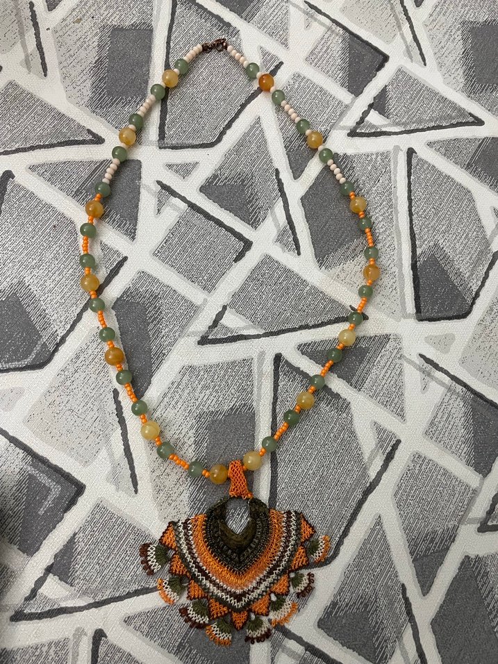 Boncuklu Bohem Uzun Kadın Kolye - Görsel 2