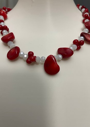 Doğaltaş Mercan Kadın Kolye - Görsel 2