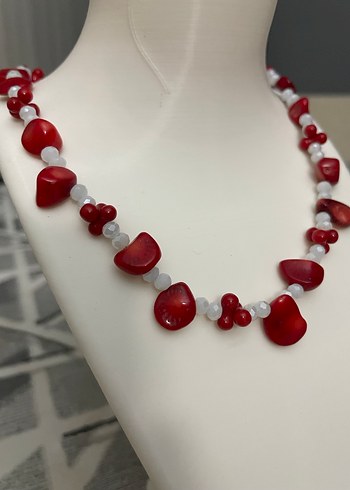 Doğaltaş Mercan Kadın Kolye - Görsel 4