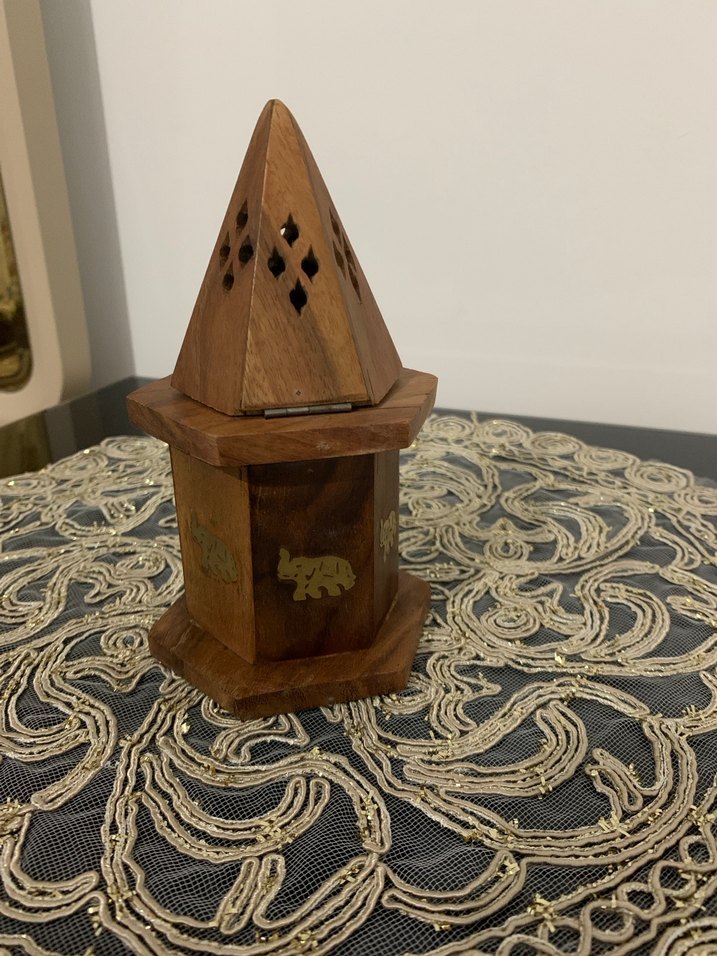 Kahverengi Ahşap Tütsülük Fil Figürlü - Görsel 4