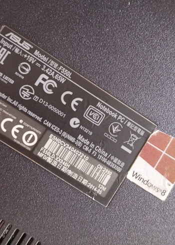 Beden ASUS i7 Laptop 8GB RAM