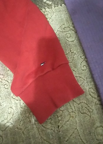 LC Waikiki Tommy Hilfiger Kırmızı Erkek Kısa Kollu Sweatshirt