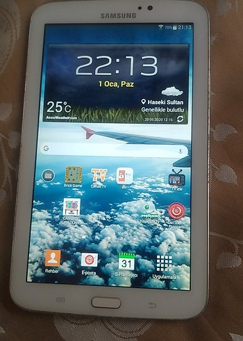 Beyaz Samsung Tablet