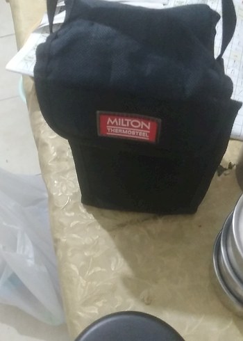 Milton Siyah Termos ve Taşıma Çantası - Görsel 4